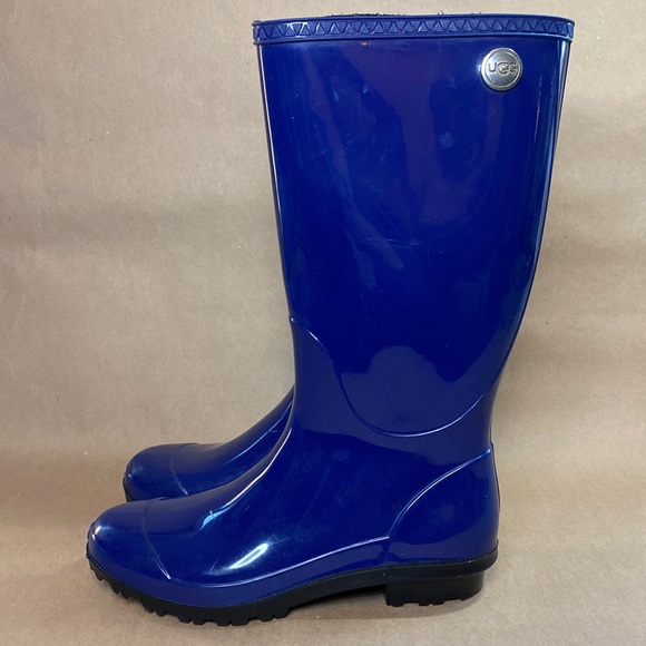 UGG Shoes - UGG Rain Boots, Blue- Women’s size 8
